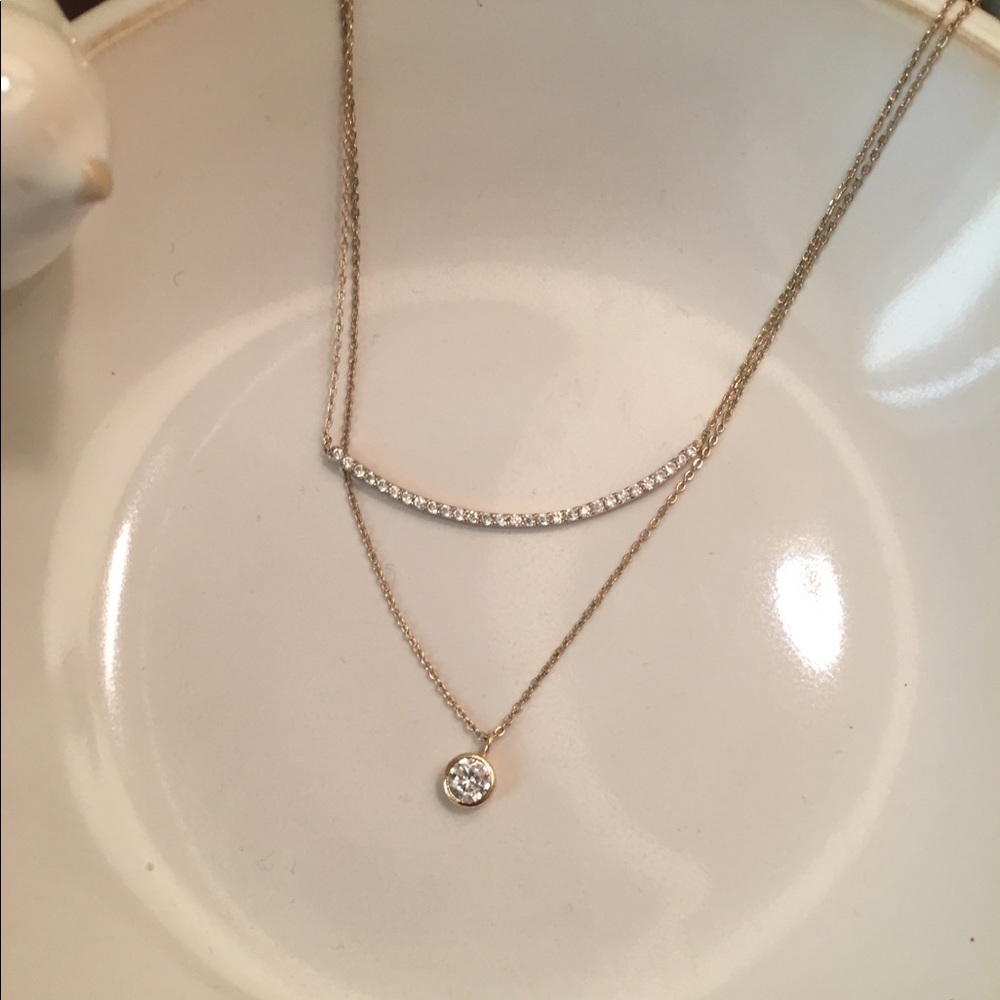 LOFT Gold Layering Necklaces